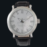 Add your own photo Roman numeral face watch<br><div class="desc">Give a unique personalized watch for Christmas or a Birthday. Add your own special photograph to this template black Roman numeral watch face overlay. Designed by Sarah Trett.</div>