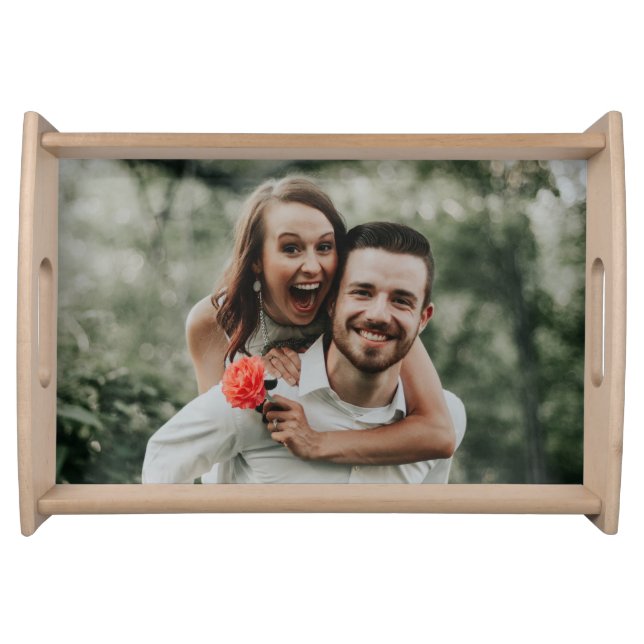 "Add Your Own Photo"  Serving Tray (Front)