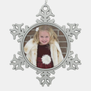 Add Your Own Photo Snowflake Ornament