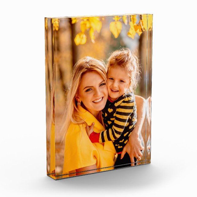 Add Your Own Photo | Template Acrylic Award (Left)