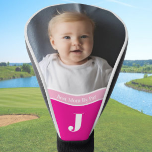 "Add your own photo" Template Best Mom Kids Photo  Golf Head Cover