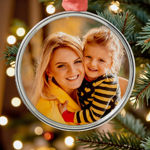 Add Your Own Photo Template Metal Ornament