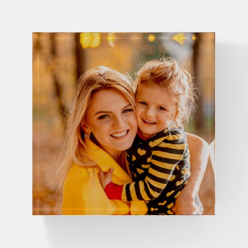 Add Your Own Photo  Template Paperweight