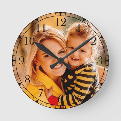 Add Your Own Photo  Template Round Clock