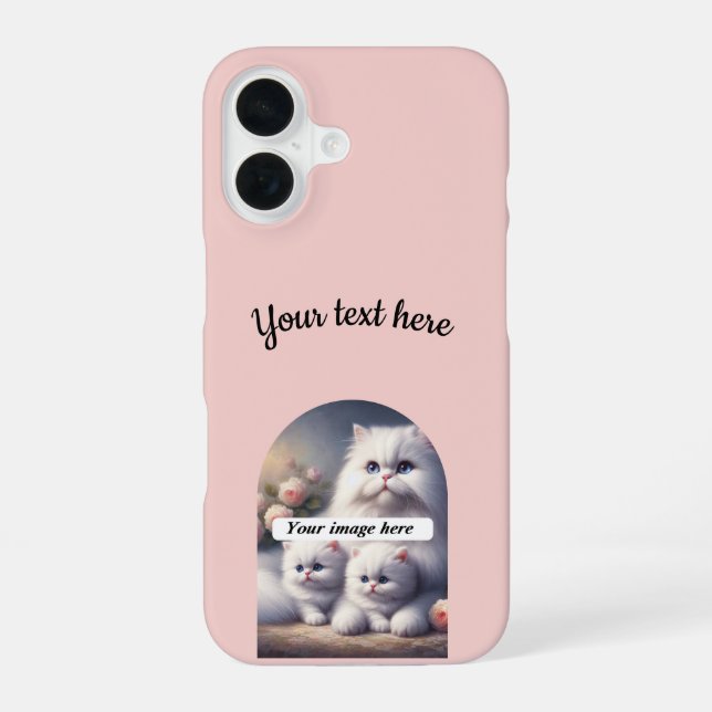Add Your Own Photo & Text  iPhone Case Slim  (Back)