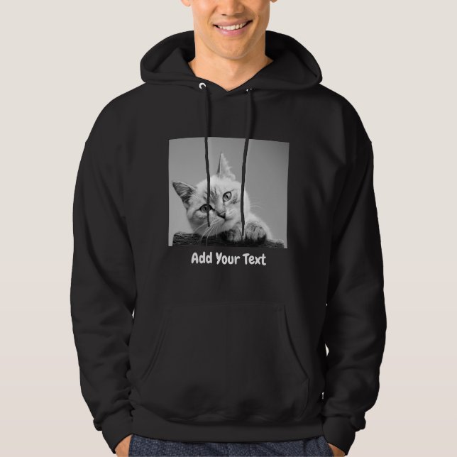 Add Your Own Photo With Your Text Hoodie (Front)