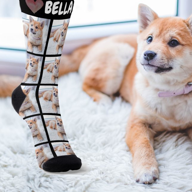 Add your own photography and text  socks (Creator Uploaded)