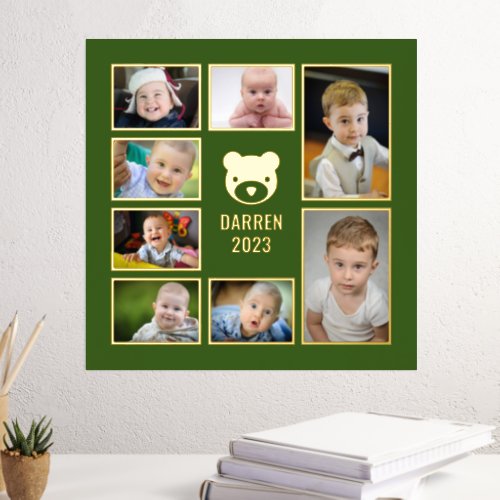 Add Your Own Photos 7 Child Photo Collage Foil Prints