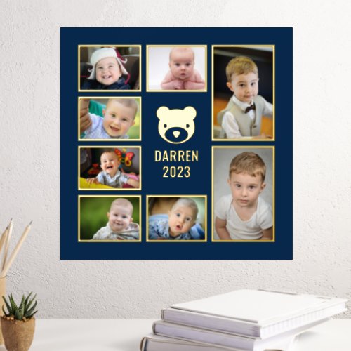 Add Your Own Photos 7 Child Photo Collage Foil Prints