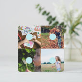 Add Your Own Photos Customizable 4 images Postcard (Standing Front)