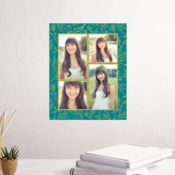 Add Your Own Photos Family Photo Collage Foil Prints by wasootch at Zazzle