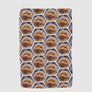 Add Your Own Photos Hexagon Collage Custom  Golf Towel