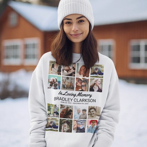 Add Your Own Photos  Personalized Text Sweatshirt