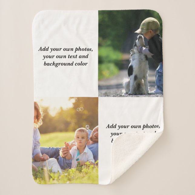 Add your own photos, text and  background throw pi (Front)