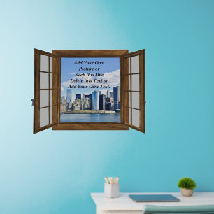 Add Your Own Picture, Change Delete Text Window Wall Decal