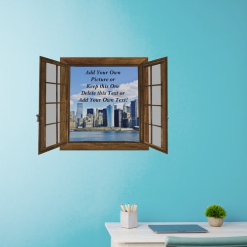 Add Your Own Picture Change Delete Text Window Wall Decal