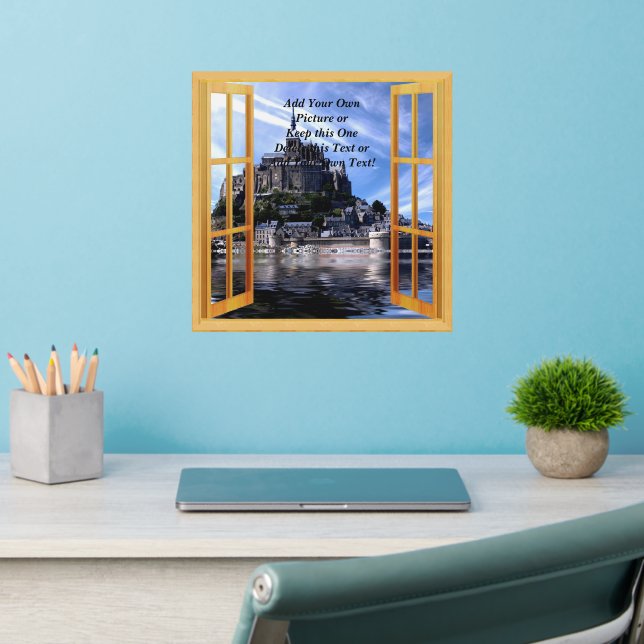 Add Your Own Picture - Change or Delete the Text   Wall Decal (Home Office 2)