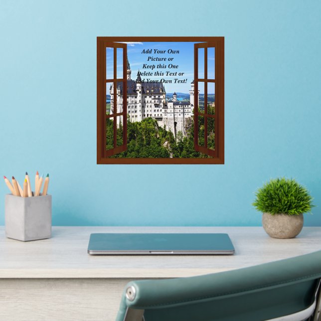 Add Your Own Picture - Change or Delete the Text   Wall Decal (Home Office 2)