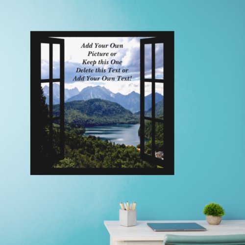 Add Your Own Picture _ Change or Delete the Text   Wall Decal