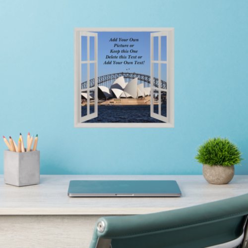 Add Your Own Picture _ Change or Delete the Text   Wall Decal