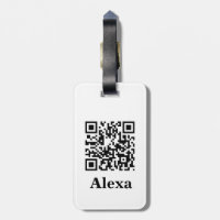Qr luggage tag deals