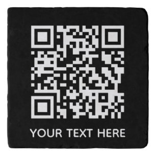 Add your own QR Code text Scan menu link Trivet