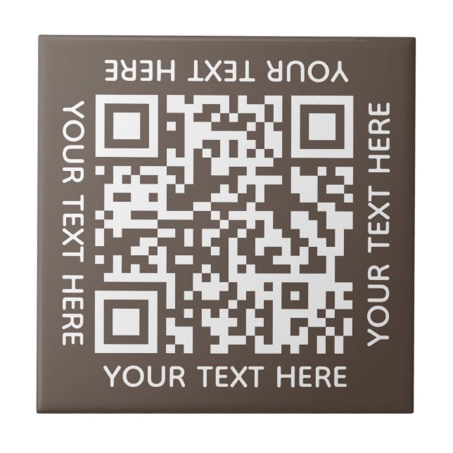 Add your own QR Code text Scan Minimal Simple Tile (Front)