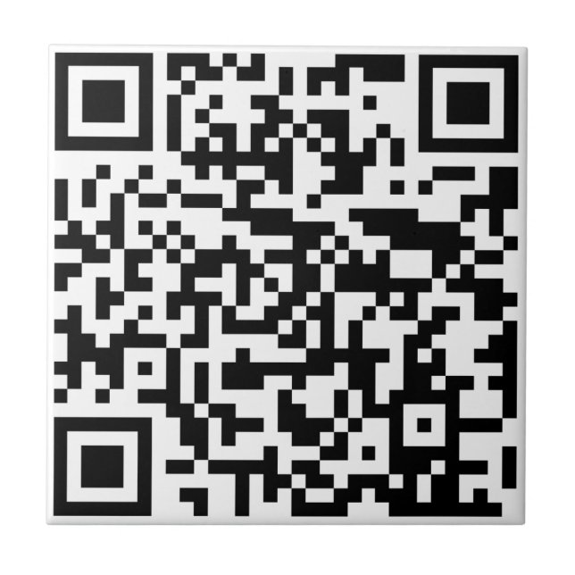 Add your own QR Code text Scan Minimal Simple Tile (Front)