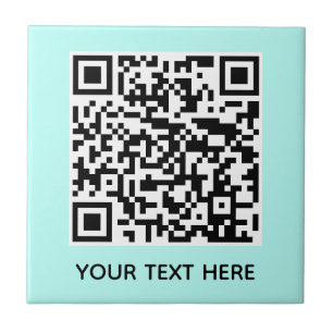 Add your own QR Code text Scan Minimal Simple Tile