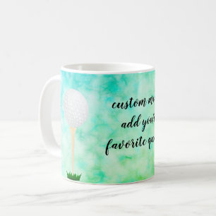 add your own quote custom mug golf balll design