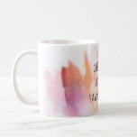 Add Your Own Quote Custom Mug Watercolor Art at Zazzle