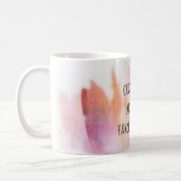 add your own quote custom mug watercolor art
