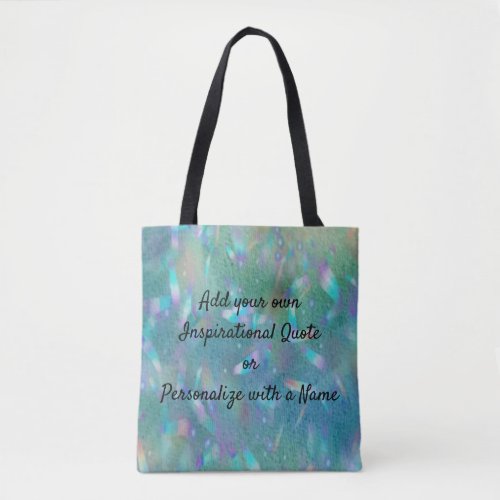 Add Your Own Quote or Name _ Firefly Watercolor  Tote Bag