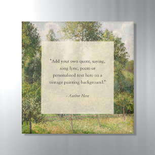 Add Your Own Quote Vintage Landscape Painting Magnet