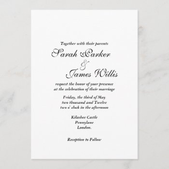 Add Your Own Ribbon Wedding Invite by Cards_by_Cathy at Zazzle