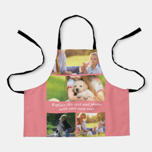 Add your own text and photos apron