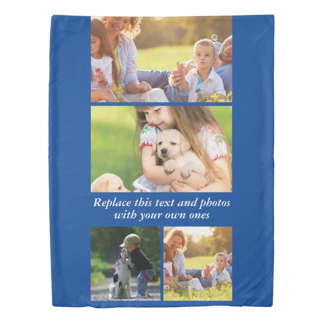 Add your own text and photos duvet cover (Front)