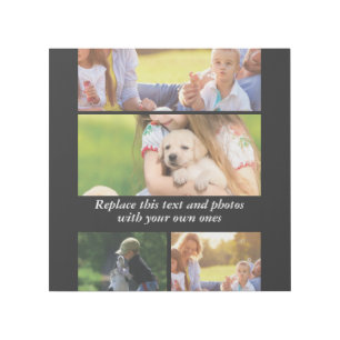 Add your own text and photos gallery wrap