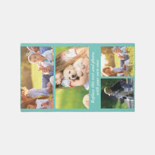 Add your own text and photos outdoor rug
