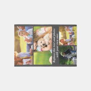 Add your own text and photos rug