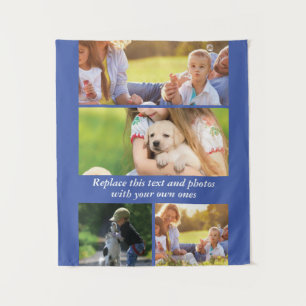 Add your own text and photos tapestry