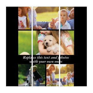 Add your own text and photos triptych