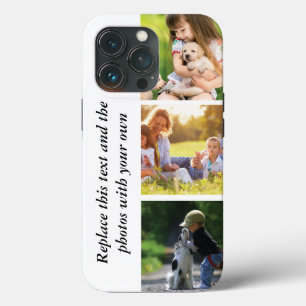 Add your own text and pics  iPhone 13 pro case