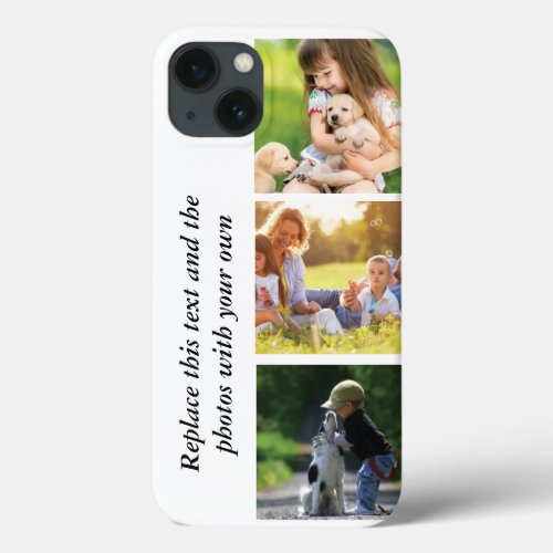 Add your own text and pics  iPhone 13 case