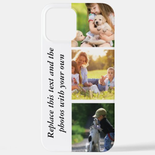 Add your own text and pics  iPhone 12 pro max case