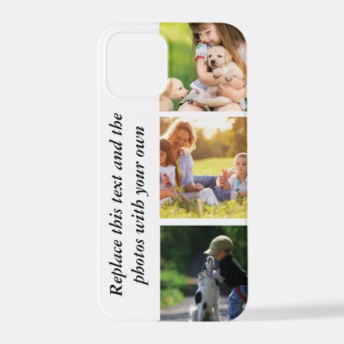 Add your own text and pics  iPhone 12 pro case