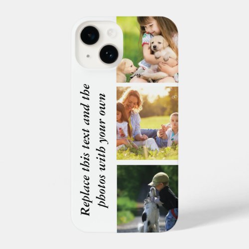 Add your own text and pics  iPhone 14 case