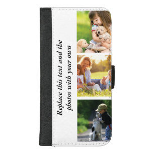 Add your own text and pics  iPhone 8/7 plus wallet case