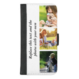 Add your own text and pics  iPhone 8/7 plus wallet case