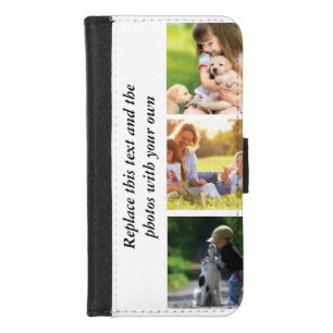 Add your own text and pics  iPhone 8/7 wallet case
